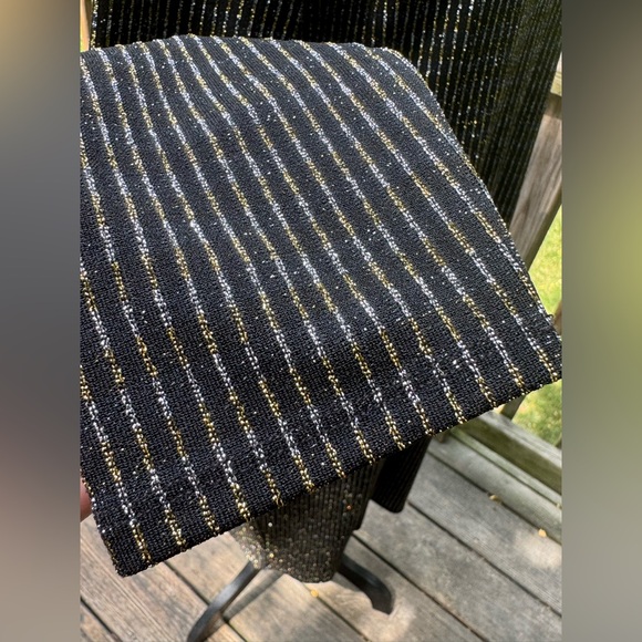 BOLD elements Metallic Striped Long Sleeve Dress - Picture 7 of 9